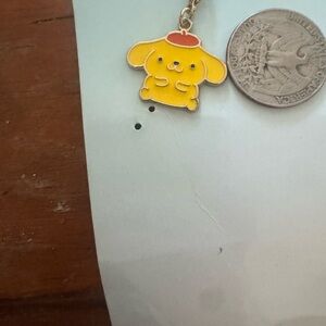 Cute Yellow Character Enamel Charm Keychain hello kitty
